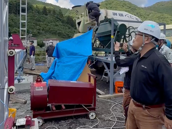 3Dプリンター建築の現地見学会に参加しました